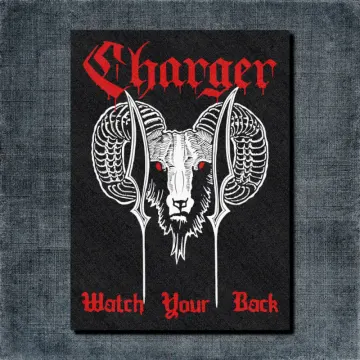 Charger Back Patch, Charger Watch Your Back Oversize Patch