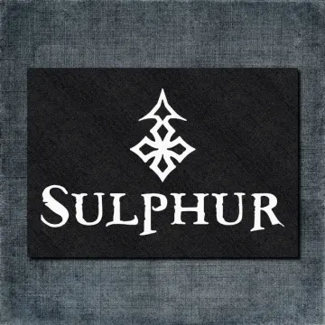 Sulphur Back Patch, Sulphur Logo Oversize Patch
