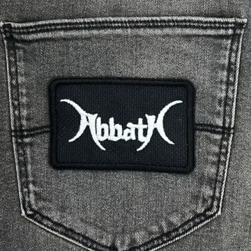 Abbath Embroidered Patch, Abbath Logo Embroidery Denim Patch