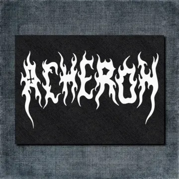 Acheron Back Patch, Acheron Logo Oversize Patch