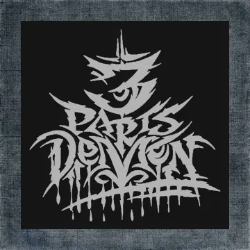 3 Parts Demon Back Patch, 3 Parts Demon Logo Big Back Patch