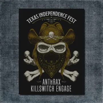 Anthrax Killswitch Engage Back Patch, Anthrax Texas Independence Fest Big Back Patch