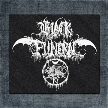 Black Funeral Back Patch, Black Funeral Logo Big Back Patch