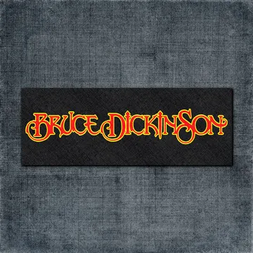 Bruce Dickinson Back Patch, Bruce Dickinson Logo Big Back Patch