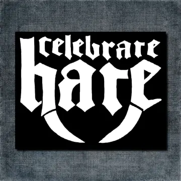 Celebrate Hate Back Patch, Celebrate Hate Logo Big Back Patch