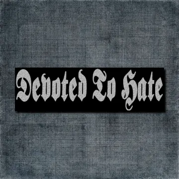 Devoted To Hate Back Patch, Devoted To Hate Logo Big Back Patch