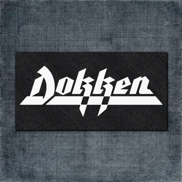 Dokken Back Patch, Dokken Logo Big Back Patch