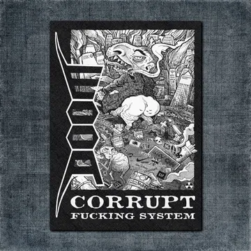 Doom Back Patch, Doom Corrupt Fucking System Big Back Patch