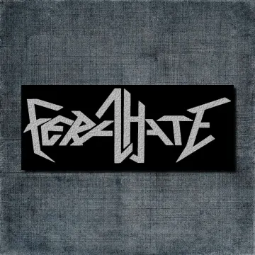 Feral Hate Back Patch, Feral Hate Logo Big Back Patch