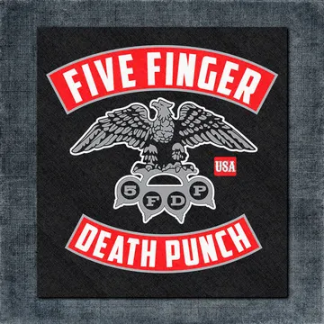 Five Finger Death Punch Back Patch, Five Finger Death Punch Logo Big Back Patch