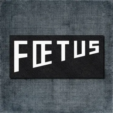 Foetus Back Patch, Foetus Logo Big Back Patch