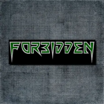 Forbidden Back Patch, Forbidden Logo Big Back Patch