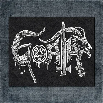 Goath Back Patch, Goath Logo Big Back Patch