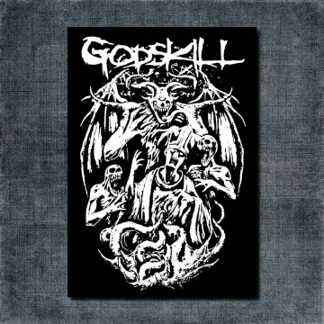 Godskill Back Patch, Godskill Artwork Big Back Patch