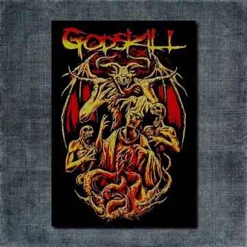Godskill Back Patch, Godskill Artwork Big Back Patch