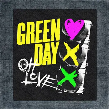 Green Day Back Patch, Green Day Oh Love Big Back Patch