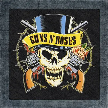 Guns n Roses Back Patch, Guns n Roses Artwork Big Back Patch