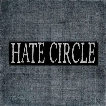 Hate Circle Back Patch, Hate Circle Logo Big Back Patch