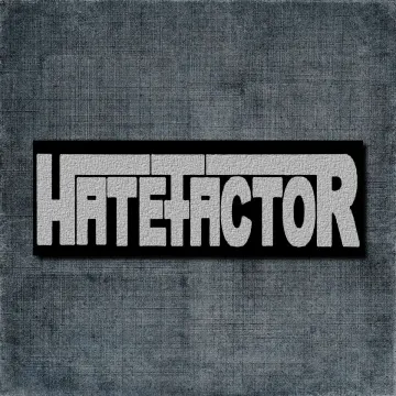 Hate Factor Back Patch, Hate Factor Logo Big Back Patch