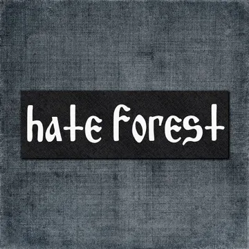 Hate Forest Back Patch, Hate Forest Logo Big Back Patch