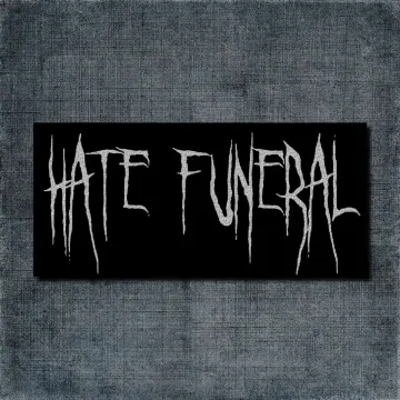 Hate Funeral Back Patch, Hate Funeral Logo Big Back Patch