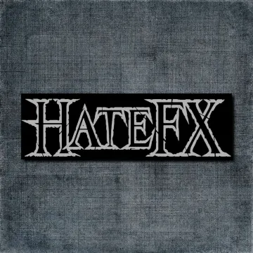 Hate FX Back Patch, Hate FX Logo Big Back Patch