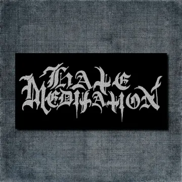 Hate Meditation Back Patch, Hate Meditation Logo Big Back Patch