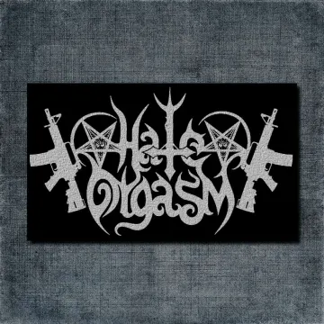 Hate Orgasm Back Patch, Hate Orgasm Logo Big Back Patch