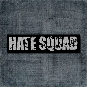 Hate Squad Back Patch, Hate Squad Logo Big Back Patch