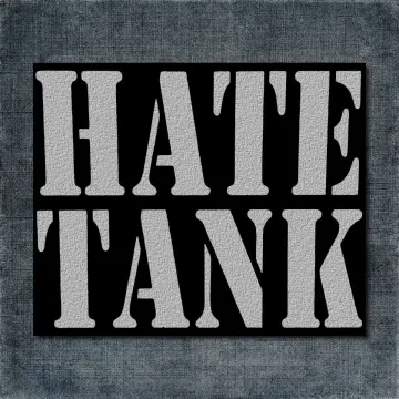 Hate Tank Back Patch, Hate Tank Logo Big Back Patch