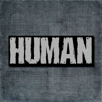 Human Back Patch, Human Logo Big Back Patch