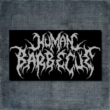 Human Barbecue Back Patch, Human Barbecue Logo Big Back Patch