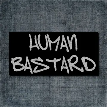 Human Bastard Back Patch, Human Bastard Logo Big Back Patch
