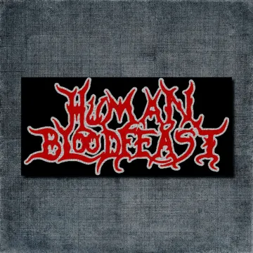 Human Bloodfeast Back Patch, Human Bloodfeast Logo Big Back Patch