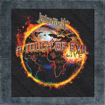Judas Priest Back Patch, Judas Priest A Touch Of Evil Live Big Back Patch