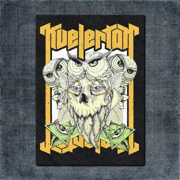 Kvelertak Owl Back Patch, Kvelertak Owl Artwork Big Back Patch