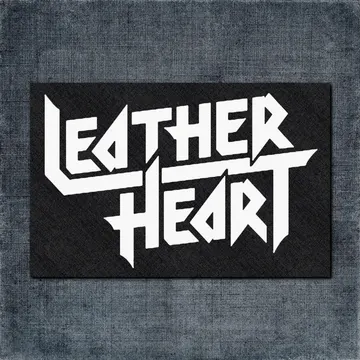 Leather Heart Back Patch, Leather Heart Logo Big Back Patch