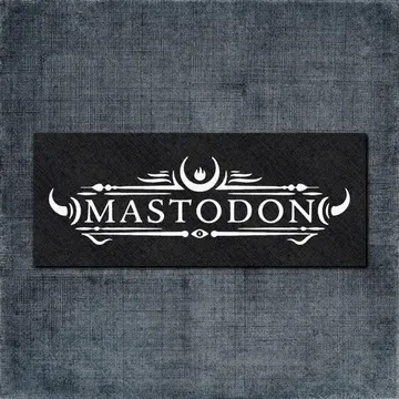 Mastodon Back Patch, Mastodon Logo Big Back Patch
