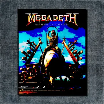 Megadeth Back Patch, Megadeth Warheads On Foreheads Big Back Patch