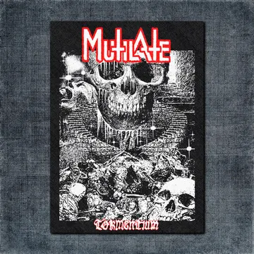Mutilate Back Patch, Mutilate Artwork Big Back Patch