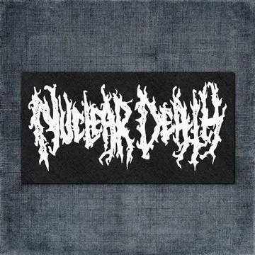 Nuclear Death Back Patch, Nuclear Death Logo Big Back Patch