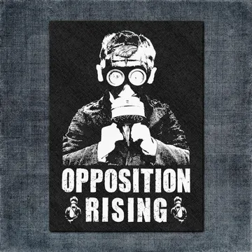 Opposition Rising Back Patch, Opposition Rising Artwork Big Back Patch