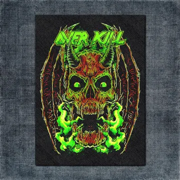 Over Kill Back Patch, Over Kill Artwork Big Back Patch