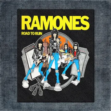 Ramones Back Patch, Ramones Road to Ruin Big Back Patch