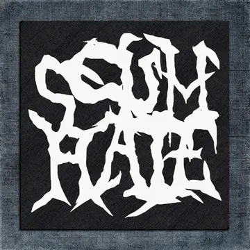 Scum Hate Back Patch, Scum Hate Logo Big Back Patch