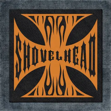 Shovelhead Back Patch, Shovelhead Flames Big Back Patch