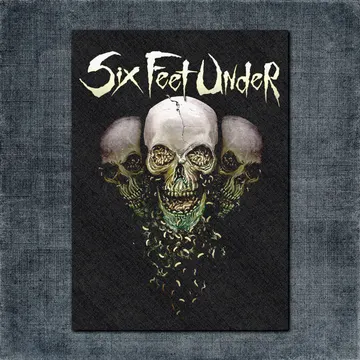 Six Feet Under Back Patch, Six Feet Under Artwork Big Back Patch