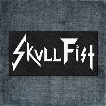 Skull Fist Back Patch, Skull Fist Logo Big Back Patch