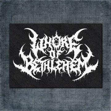 Whore of Bethlehem Back Patch, Whore of Bethlehem Logo Big Back Patch