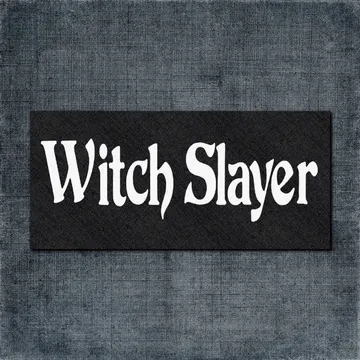 Witch Slayer Back Patch, Witch Slayer Logo Big Back Patch